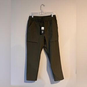 Men's Olive Green Cropped Pants